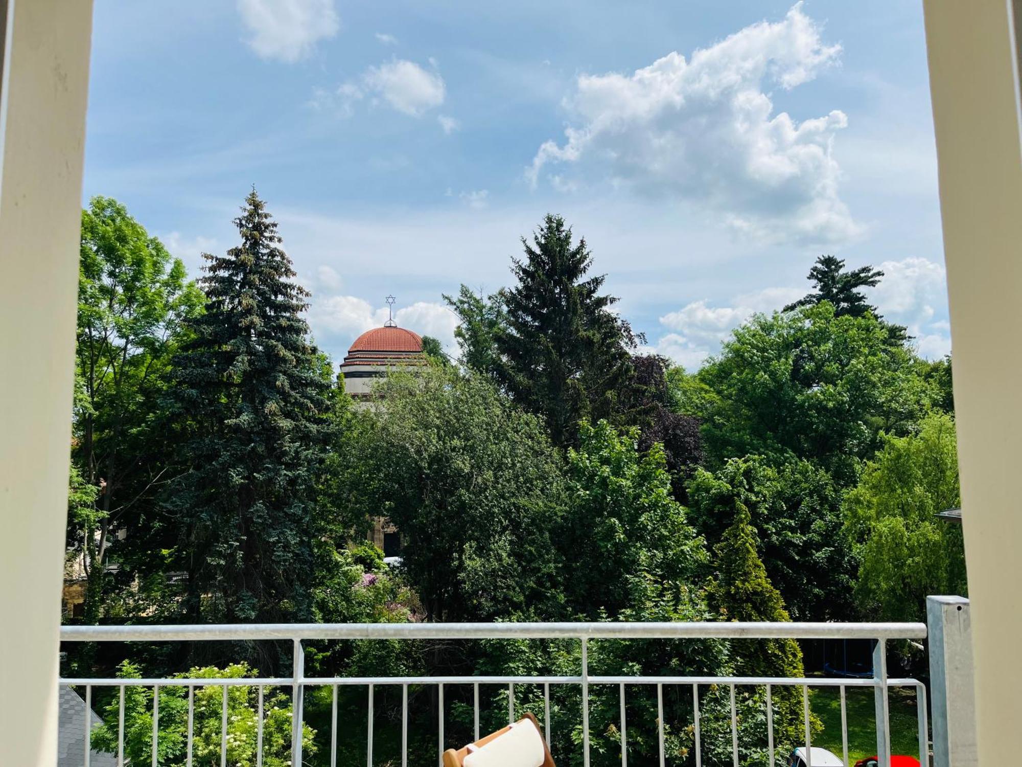 Filmap-Charmant-Modern-Zentral-Balkon-Beamer-Spieletisch غورليتز المظهر الخارجي الصورة